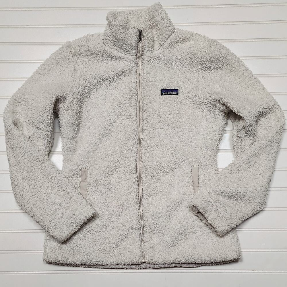 Patagonia Women's Los Gatos Fleece Jacket Size S Off White Beige